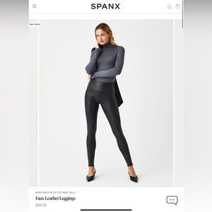 *NEW* SPANX faux leather leggings
